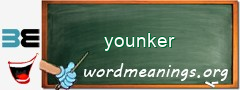WordMeaning blackboard for younker